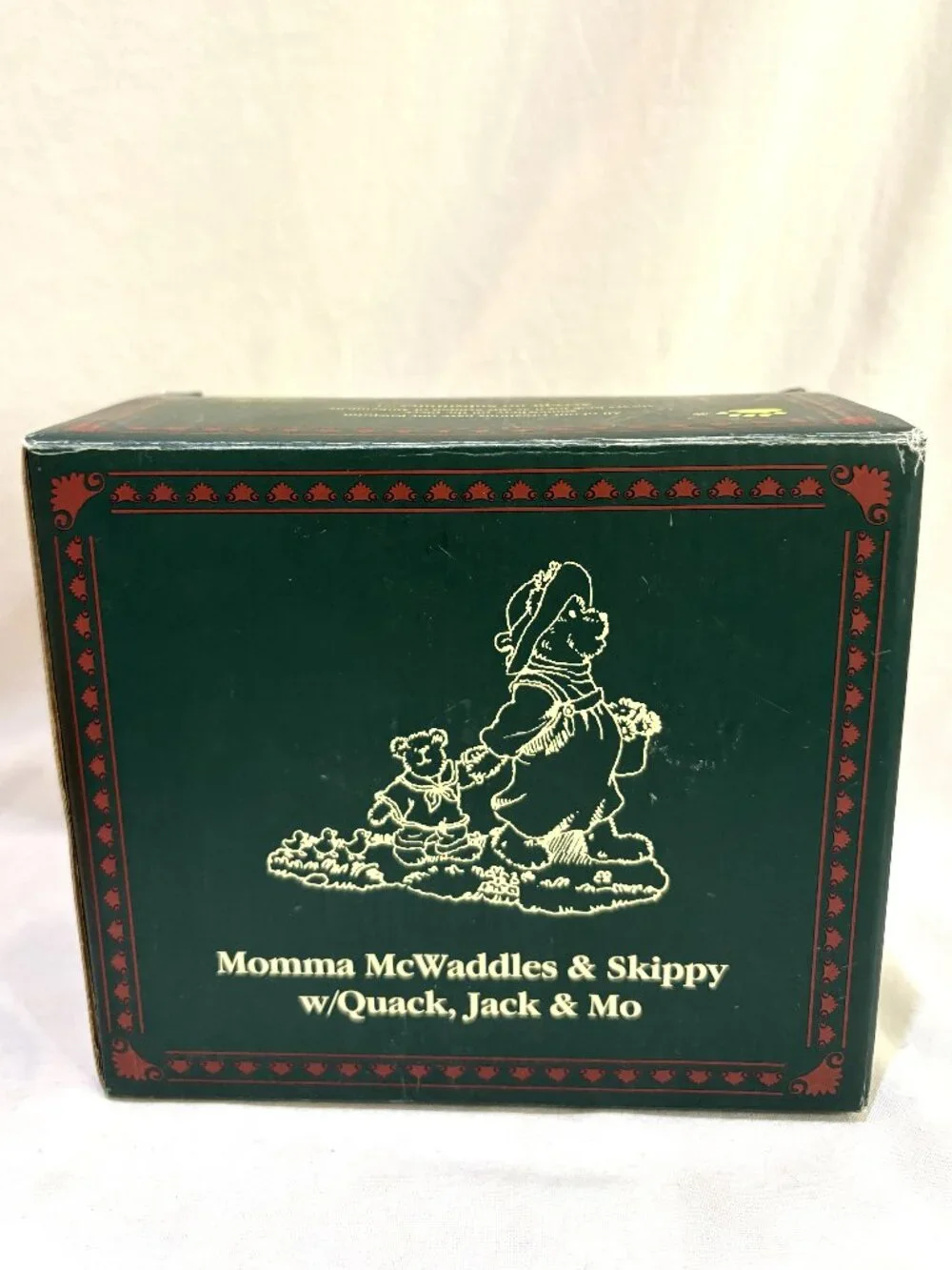 Boyds Bears 2005 Figurine Momma Mcwaddles & Skippy w/ Quack Jack Mo Original Box